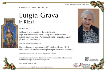 Luigia Grava in Rizzi