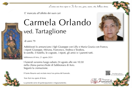 Carmela Orlando ved. Tartaglione